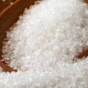 white sugar crystals